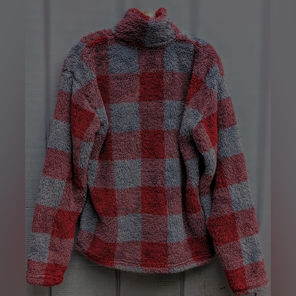 Eddie Bauer Women’s Fleece Quarter Zip Pullover Jacket size Small. Oversized - Picture 4 of 5